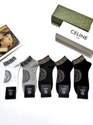 베르사체 Versace 신상 모던 스트레치 남녀 발목양말