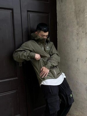 아크테릭스 ARC TERYX 아웃도어 방풍 방수 캐주얼 소프트케이스 얇은 후드 야상 남녀공용