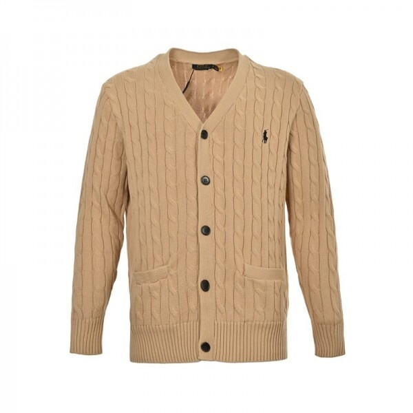 위핑,폴로 랄프로렌 RALPH LAUREN 클래 자수 로고 꽈배기 짜임 커플 카디건 스웨터