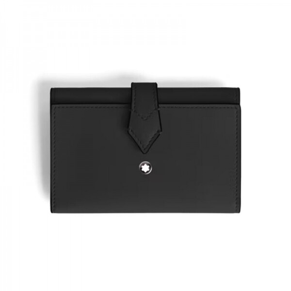 위핑,몽블랑 199322 000 남성 반지갑 장지갑 카드지갑 머니클립 Black leather wallet