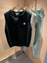 몽클레르 MONCLER 루즈핏 캐주얼 라운드 남녀 니트 베스트
