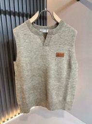 브루넬로 쿠치넬리 Brunello Cucinelli 신상 심플 남녀 울 니트 베스트