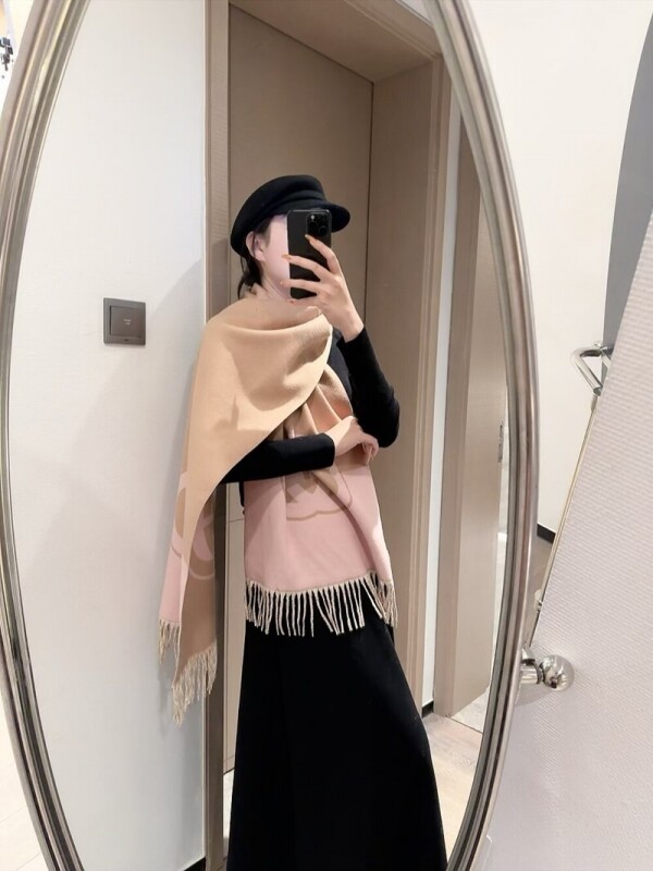 위핑,구찌 GUCCI 로고 자카드 모던 빈티지 캐주얼 스카프