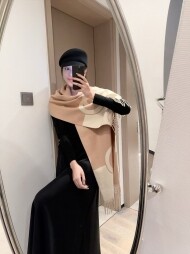 구찌 GUCCI 로고 자카드 모던 빈티지 캐주얼 스카프