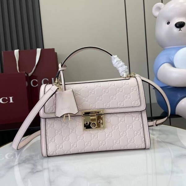위핑,구찌 GUCCI Padlock 모던 GG 프린팅 엠보 토트백