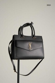 생로랑 업타운 모노그램 토트백 미디엄 금장