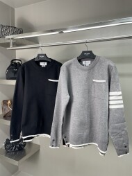 톰브라운 포켓 니트 티셔츠