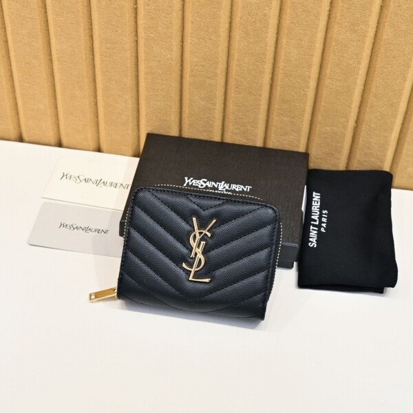 위핑,생로랑 그랑 드 뿌드르 엠보스드 컴팩트 지퍼 어라운드