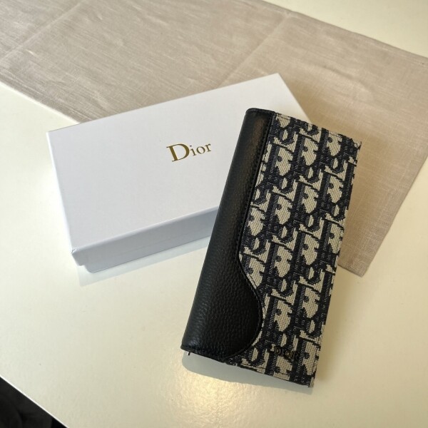 위핑,디올 오블리크 새들 장지갑