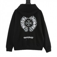 크롬하츠 Chrome Hearts 등판 클래식 빅 로고 캐주얼 커플 후드