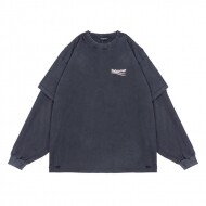 발렌시아가 BALENCIAGA 워싱 디스트로이드 라운드 커플 긴팔 상의