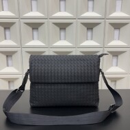 보테가 베네타 버터플라이 bv 플랩 소가죽 수공 뜨개질 남성 배달부 백 숄더백 크로스백 클래식한 모든 것