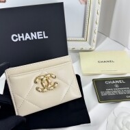 샤넬 CHANEL AP0960 레터링 더블 C 커플 카드 지갑
