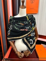 에르메스 Hermès 모던 클래식 패턴 빈티지 캐주얼 스카프