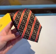 펜디 FENDI 트윌 더블 F 레터링 남성 넥타이