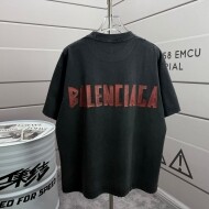 발렌시아가  루즈핏 라운드 반팔 남녀공용