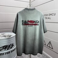 발렌시아가  루즈핏 라운드 반팔 남녀공용