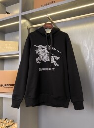 버버리 BURBERRY 승마를 주제로 한 자수 장식 면 소재 스포츠 후드티