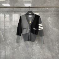 톰브라운 배색 가디건