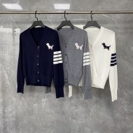 톰브라운 쟈가드 브이넥 니트 가디건