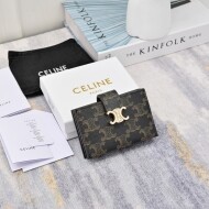 셀린느 니노 아코디언 카드지갑 탄