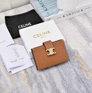 셀린느 니노 아코디언 카드지갑 브라운