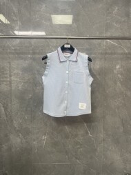 톰브라운 민소매 니트 가디건