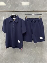 톰브라운 카라 반팔 반바지 세트