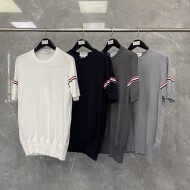 톰브라운 니트 반팔 티셔츠