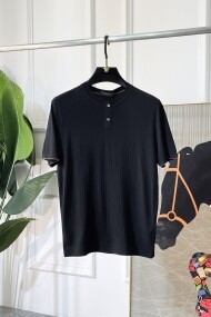 로로피아나 Loro Piana 캐주얼 컴포트 소프트 남녀 라운드 니트 반팔