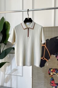 로로피아나 Loro Piana 캐주얼 컴포트 소프트 남성 폴로 니트 반팔