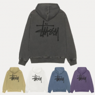 스투시 후드집업 후드티 맨투맨 베이직 피그먼트 다이드 남성 여성 자켓