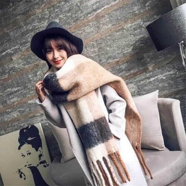 위핑,클래식한 디자인의 스타일링 머플러  70*180cm