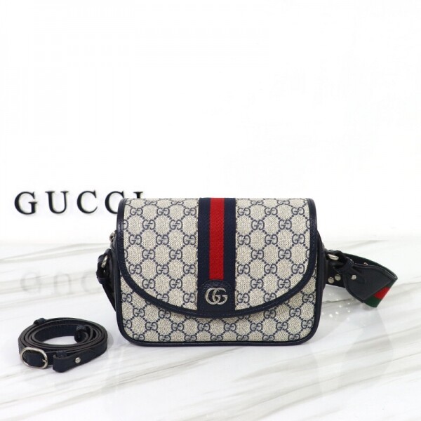 위핑,구찌 오피디아 스몰 숄더 백팩 네이비 722117