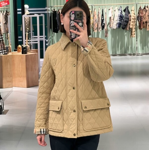위핑,버버리 여성 퀄팅 나일론 재킷 베이지 80969171  F