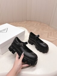 프라다 브러시드 모놀리스 메리 제인 1F080O_B4L