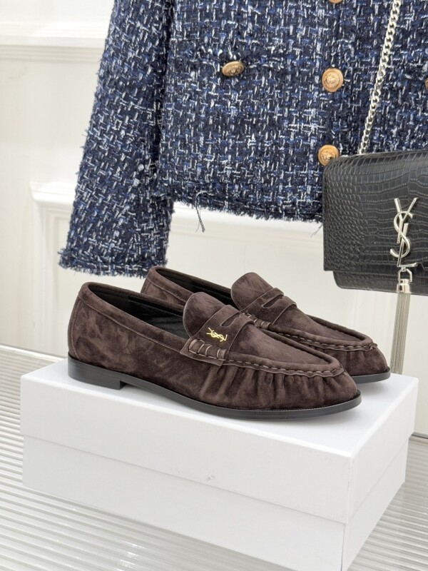 위핑,입생로랑 YSL 가죽 - 스웨이드 LE LOAFER 4컬러 7668762W5AA6023