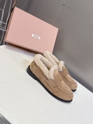 미우미우 브러쉬드 울트라 스웨이드 페니 로퍼  4컬러 5D773D