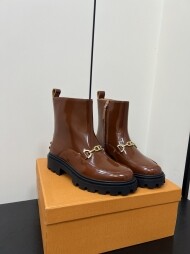 토즈 로고 장식 앵클 부츠