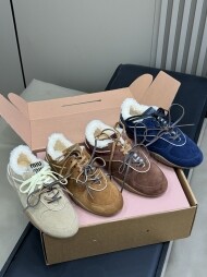 미우미우 시어링 여성 스니커즈 5E428E