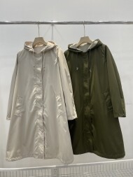 로로피아나 여성 후드 롱 바람막이