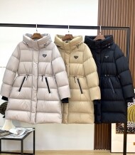 프라다 오리지널 1:1 맞춤 제작 고품질 최고급 95 화이트 구스다운 패딩