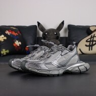 발렌시아가 3XL Runner 데미지 효과 통굽 스트랩 커플 대디화