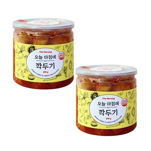 위핑,캔으로 먹는 김치반찬 (깍두기 500g X 2캔)