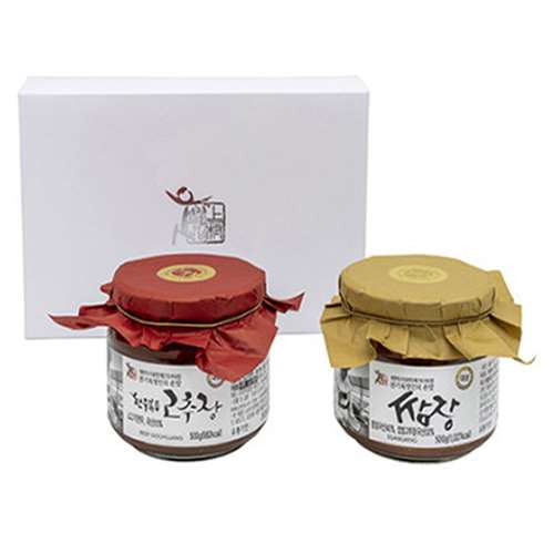 상촌 전통장 (죽세트 - 한우볶음고추장 쌈장 각각 500g)
